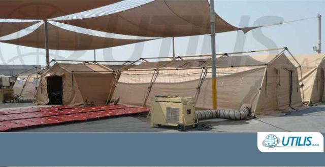 UTILIS shelters can be complexed to be used as first-aid posts, forward medical posts, rapid deploy medical facilities or field hospitals. The interconnectivity of the UTILIS shelters can provide an entire hospital environment essentially under one roof. 