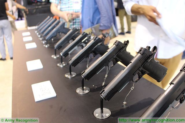 Caracal automatic pistols SOFEX 2016 Special Operations Forces Exhibition Amman Jordan 640 001