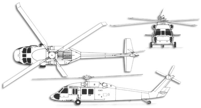 Les pales d'un hélicoptères - Hélicoptères militaires 