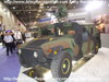Humvee AM General light wheeled army military vehicle picture DSEI 2007 London 