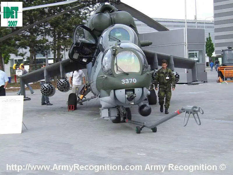 Russia has delivered two Mi-35P Hind E attack helicopters to Peru under a contract to provide the South American country with air power to combat cocaine production and terrorism. The disassembled helicopters were delivered to Peru on board a Russian An-124-100 Condor transport plane. 