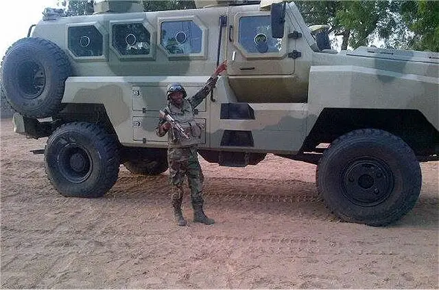 In September 2014, Nigerian army acquires five Chinese-made MRAPs called BigFoot. This vehicle named CS/VP3 in China, is an APC armoured personnel carrier in the category of MRAP (Mine-Resistant Ambush Protected Vehicle) vehicle designed and manufactured by the Chinese Company Poly Technologies.