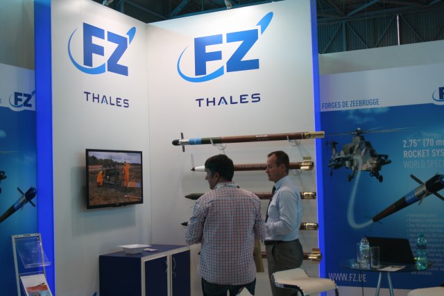 FZ showcases FZ rocket system 2 75 70mm during AAD 2016 at Waterkloof Air Base 640 001