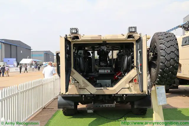 The South African Company LMT presents at AAD 2016, the Africa Aerospace and Defence exhibition its new 4x4 multi-purpose vehicle LM13 fitted the retractable weapons station Meerkat. LMT is a designer and a manufacturer of armoured vehicle based on customer request. 