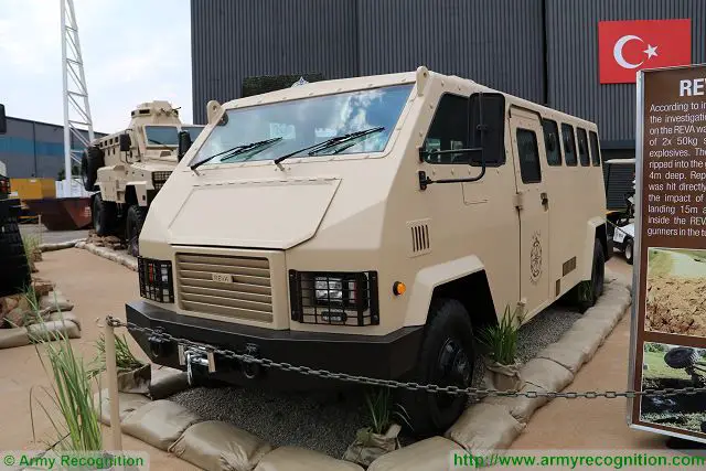 The South African Company ICP presents its new low-maintenance vehicle REVA Protection capable of operating in the security environment and which can be used to transport police officers in dangerous areas under armour protection. 