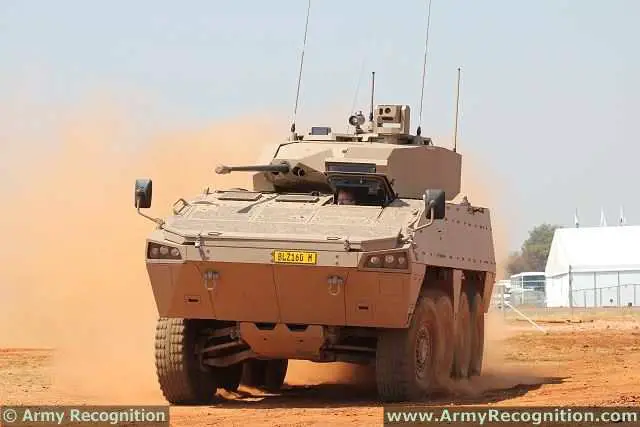 Badger Denel 8x8 armoured infantry fighting vehicle technical data sheet specifications description information intelligence pictures photos images video  identification South Africa African army defence industry military technology personnel carrier