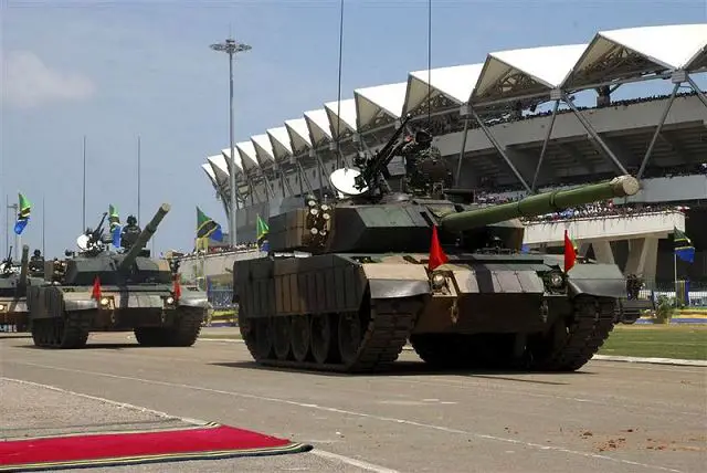 A new chinese upgrade of the Type 59 main battle tank was unveiled during a military parade in Tanzania. Our initial analysis shows that this new Chinese main battle tank upgrade is based on a modified chassis of the old Type 59 with the turret of the new chinese made Type 96G main battle tank.