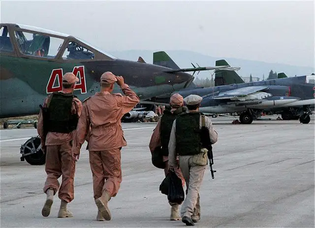The first analysis of Army Recognition Group about Air power deployed by Russian air Force in Syria. All the fighter are located in the Latakia’s airfield in Syria. A total of thirty-four combat aircraft are used by Russian air force to carry out airstrikes against Islamic State fighters. 