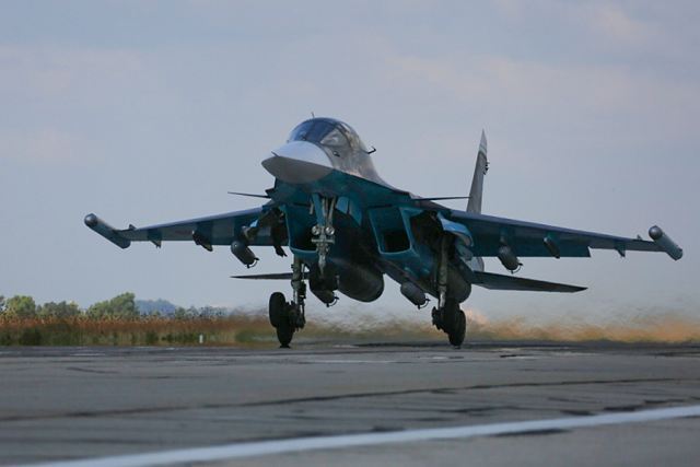 In the last 24 hours, the Russian Air Force fighter in Syria continued airstrikes against ISIS infrastructures.Su-34, Su-24M and Su-25SM performed 64 combat sorties from the Hmeymim airbase engaging 63 ISIS objects located in Hamah, Latakia, Idlib and Raqqah provinces.