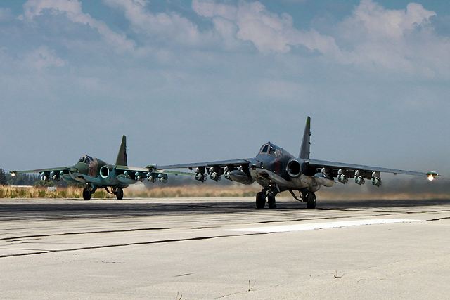 The Russian Air Force in Syria has destroyed about 100 militants and an ammunition depot near the Syrian city of Aleppo over the past 48 hours, the deputy chief of the Russian General Staff said on Friday, October 9, 2015. "A strike was delivered on a base of gunmen and an ammunition depot in the building of a former prison near Aleppo. About 100 militants and a depot were destroyed as a result," Igor Makushev said.