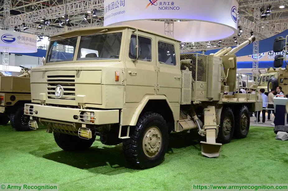 PCL 09 CS SH1 122mm wheeled 6x6 self propelled howitzer China Chinese army NORINCO defense industry 925 001