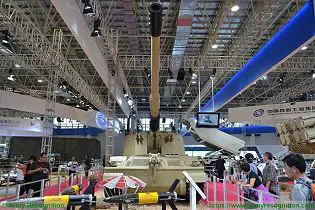 PLZ52 155mm self propelled howitzer tracked armoured Norinco China Chinese army defence industry front side view 002
