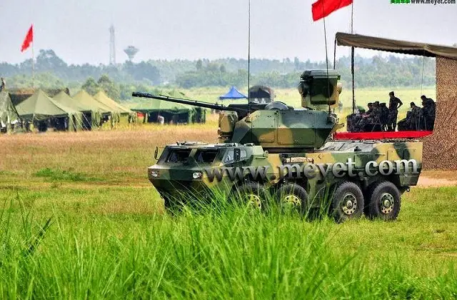 China has unveiled a new 8x8 anti-aircraft gun system equipped with a turret armed with one single 35mm automatic cannon. The vehicle is based on the Chinese-made ZBL09 8x8 armoured vehicle personnel carrier.
