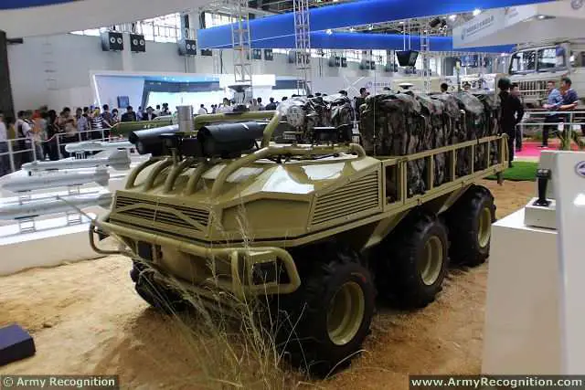 At the 10th International (Zhuhai) Aviation & Aerospace Exhibition in China, the Chinese Defense Company introduces a full range of new UGVs (Unmanned Ground Vehicle) as the Crew Task Support Unmanned Mobile Platform which seems very similar to the SMSS designed and developed by the American Company Lockheed Martin. 