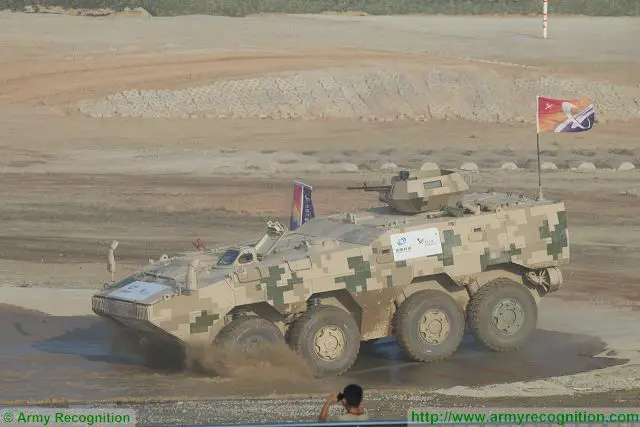 VN1 8x8 armoured personnel carrier at Zhuhai AirShow China 2016 ground mobility demonstration