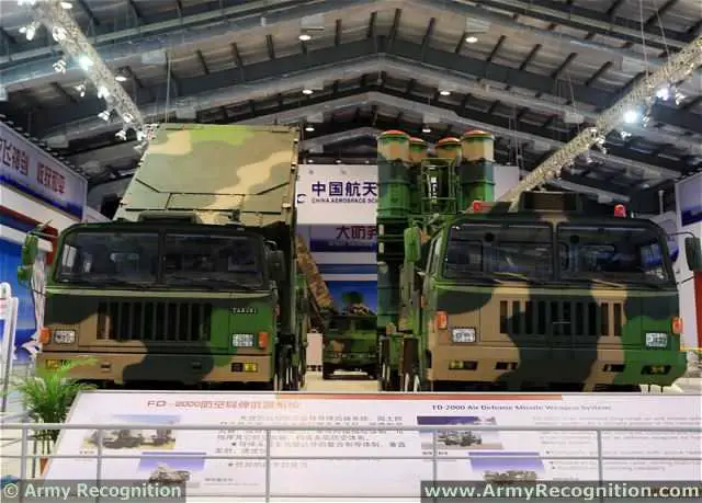 FD-2000 air defence missile system CASIC China Chinese army defence industry military technology 640 001