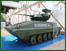 The Indian Defense Company Kalyani Group presents at Defexpo 2014, defense exhibition in India, a solution to upgrade the Russian-made BMP-2 infantry fighting vehicle with new armour and fire power. The upgraded BMP-2 of Kalyani features front, side, skirt and rear passive and reactive armor and one Israeli-made Rafael Samson Mk II mounted on the top of the vehicle.