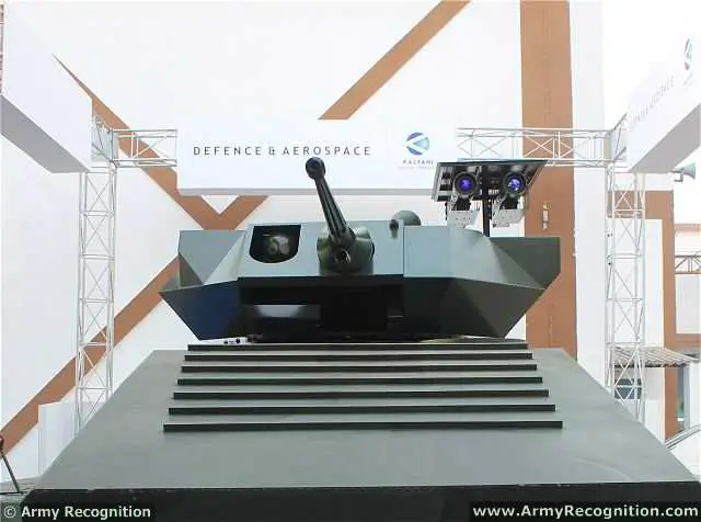 The Indian Defense Company Kalyani Group presents at Defexpo 2014, defense exhibition in India, a solution to upgrade the Russian-made BMP-2 infantry fighting vehicle with new armour and fire power. The upgraded BMP-2 of Kalyani features front, side, skirt and rear passive and reactive armor and one Israeli-made Rafael Samson Mk II mounted on the top of the vehicle. 
