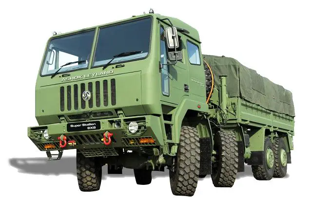 The Hinduja flagship, Ashok Leyland, today unveiled the SUPER STALLION 8x8 High Mobility Vehicle (HMV) and with that, the expansion of their range of logistics vehicles. Also being displayed for the first time is a new face-lifted version of the very popular Stallion in 6x6 configuration with a new high power engine and auto transmission.