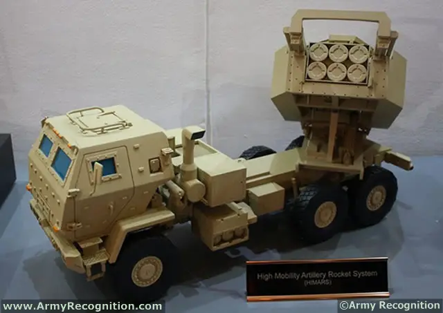 One of the key systems on display at the Lockheed Martin booth during the International Tri-Service defense Exhibition IndoDefence 2012, was a model of the HIMARS. The High Mobility Artillery Rocket System is a wheeled launcher that delivers a lethal mix of precision munitions. 