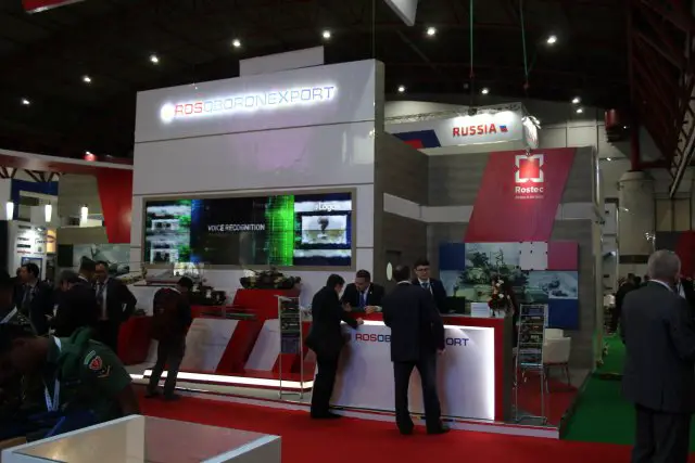 At Indodefence 2016 Rosoboronexport coordinates the Russian display