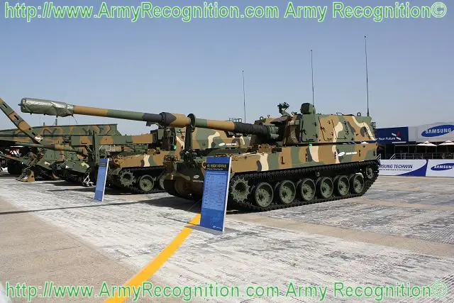 K9 Thunder self-propelled howitzer 155 MM South Korea South Korean Army 640