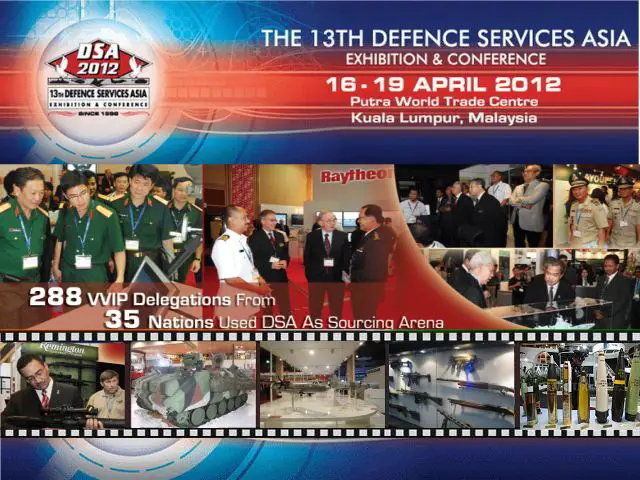 DSA 2012 pictures photos images video Defence 13th Exhibition Services Asia show conference Malaysia Kuala Lumpur Putra World trade Centre16 to 19 April 2012 