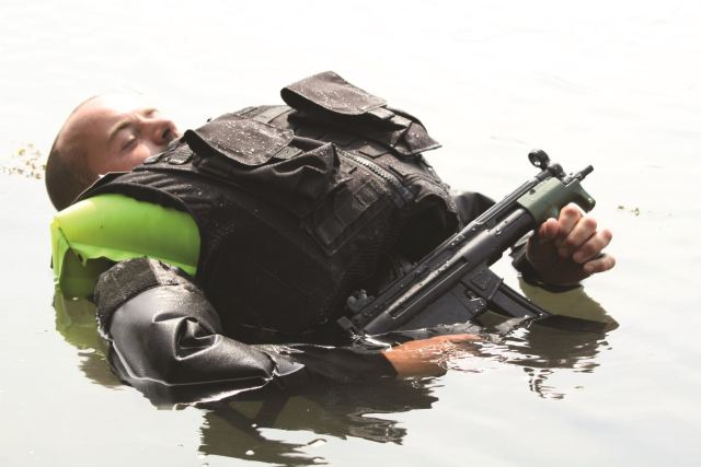 Visitors to the DSA 2014 Defence Services Asia Exhibition in Kuala Lumpur, Malaysia, (14-17 April 2014) will be able to see for themselves an inflatable body armour system which is proving extremely popular with Navies and Coastguards worldwide. 