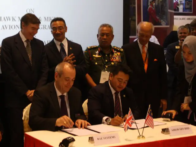 BAE Systems signed a MOU with the Malaysian company Airod at DSA 2016 64001