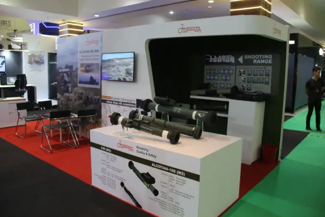 Instalaza from Spain showcased its new C90 CS man portable anti tank missile system at DSA 640 002