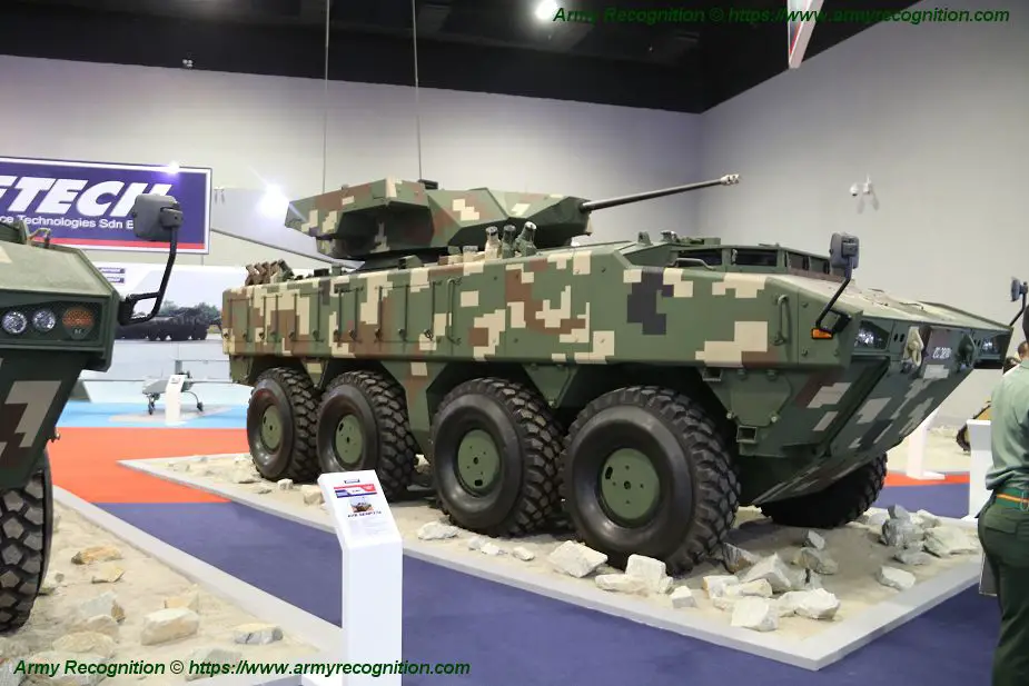 Deftech presents three variants of AV8 Gempita 8x8 armored for Malaysian army ATGW 925 001