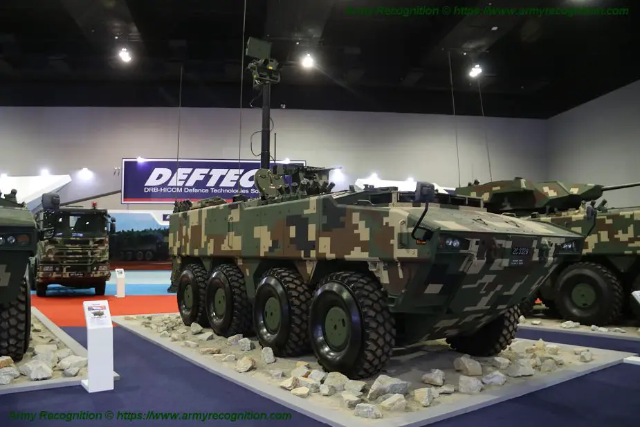 Deftech presents three variants of AV8 Gempita 8x8 armored for Malaysian army SURV 925 001