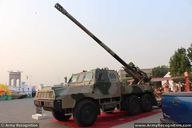 Defense Manufacturer NORINCO of China presents latest generation of 155mm 6x6 self-propelled howitzer called SH-1 at IDEAS 2014,the International Defense exhibition in Pakistan which takes place in Karachi from the 1 to 4 December 2014.
