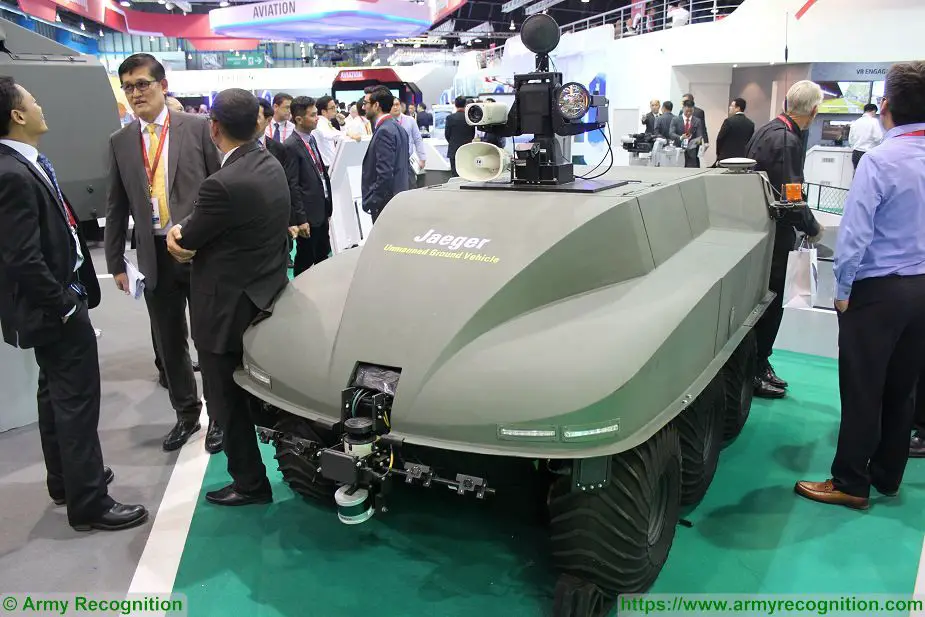 ST Kinetics unveils its Jaeger 6 UGV Unmanned Ground Vehicle at Singapore AirShow 2018 925 001