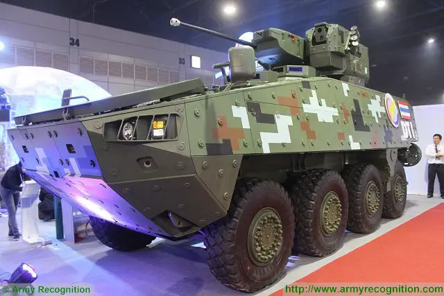 At the International Defense and Security Exhibition with takes place in Bangkok (Thailand) from the 2 to 5 November 2015, the Defense Technology Institute (DTI) of Thailand introduces a new type of 8x8 armoured vehicle under the name of Black Widow Spider. 