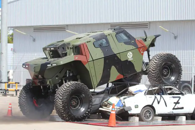 IMI is demonstrating its high mobility armored combat vehicle at Defense and Security 2015 640 002