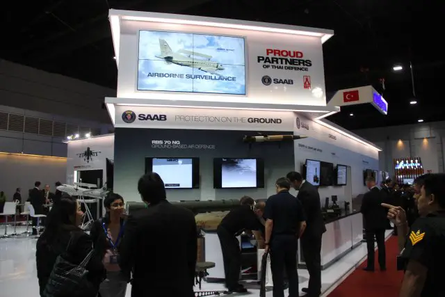 SAAB is exhibiting at Defense and Security alongside its Thai partner AVIA Satcom 640 001