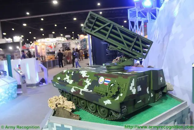 Thai Defence Technology Institute (DTI) unveils a new project of tracked mobile MLRS (Multiple Launch Rocket System) based on the Chinese-made APC Type 85 and using local-made rockets of 122mm. Currently, Thai army uses two types of armoured personnel carrier vehicles the American M113 and the Chinese Type -85.
