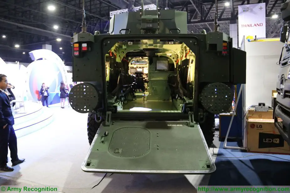 New AAPC 8x8 Amphibious Armoured Personnel Carrier for Thai Marine Corps at Defense and Security 2017 Thailand exhibition Bangkok 925 003