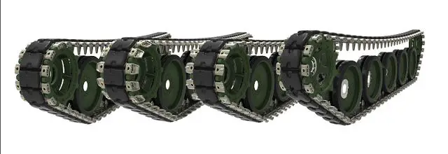 Chaiseri has been making track systems for armoured vehicles since 1988, with a range of track shoe, road wheel, idler wheel, sprocket ring and support rollers for many vehicles. 