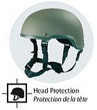 MSA Gallet combat safety helmets releasable assault vest Communication interface hearing eye respiratory protection France French Defense Company Industry 