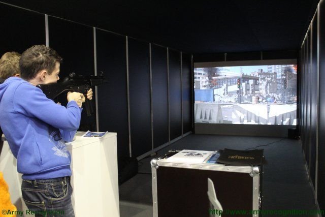 Saab demonstrates Small Arms Virtual Indoor Trainer at IDET 2015 640 001