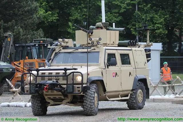 At IDET 2015, the International Exhibition of Defence and Security Technologies, Czech and Slovak armed forces presents a full range of combat vehicles during a live demonstration on Arena track test area. 