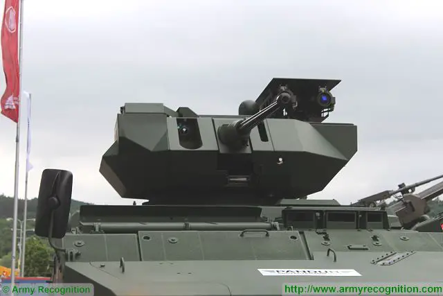 At IDET 2015, the International Exhibition of Defence and Security Technologies, Czech Company Excalibur presents a joint project with Rafael of Israel based on Pandur II 8x8 armoured personnel carrier fitted with a remote weapon station Rafael Samson Mk II armed with one 30mm automatic cannon and anti-tank missile launchers. 