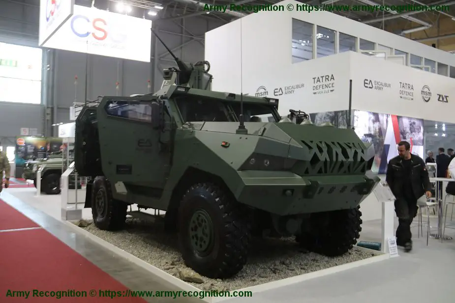 Patriot II 4x4 armored vehicle Excalibur Army IDET 2019 defense exhibition Brno Czech Republic 925 001