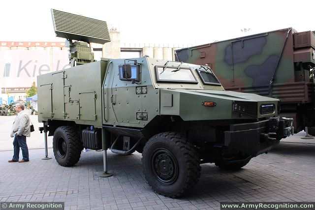 MMSR Mobile Multibeam Search 3d Radar Zubr 4x4 armoured Kobra air defense system Poland Polish army 640 001