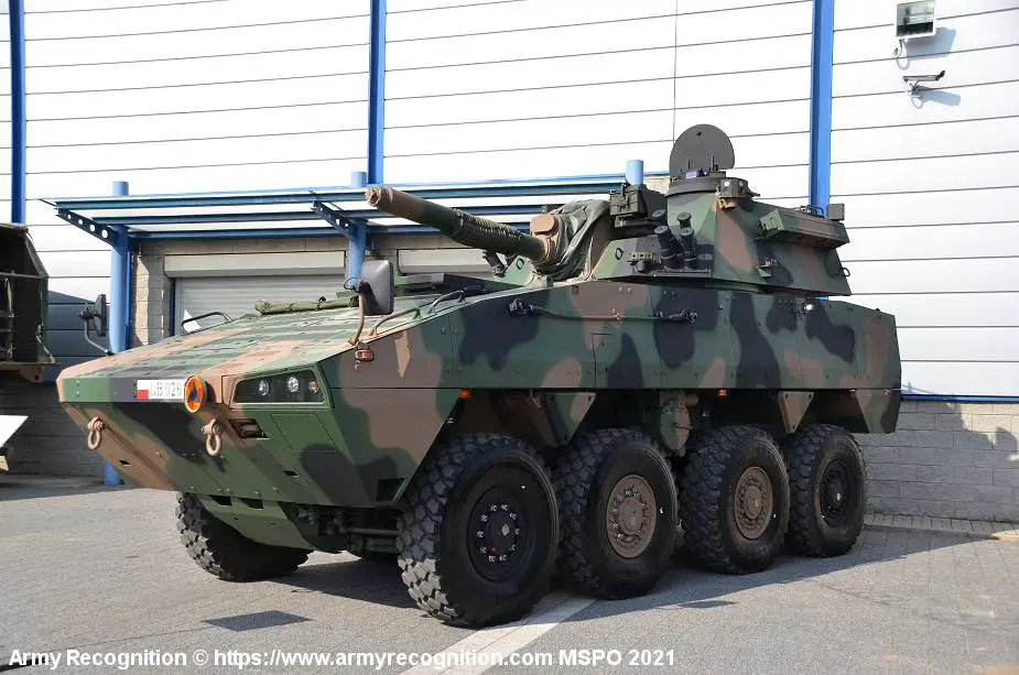 RAK 120mm 8x8 wheeled self propelled mortar carrier armored vehicle HSW Polaand 925 001