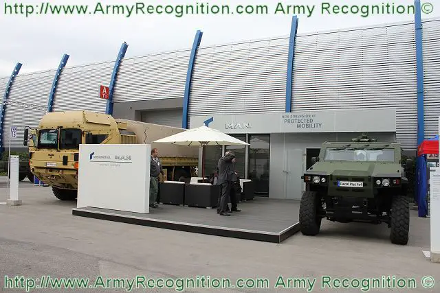 At MSPO 2011, the German Company MAN Rheinmetall Military Vehicles presents the light armoured vehicle, the Gavial Plus. One year after introducing the Gavial, Rheinmetall Defence launched its new Gavial Plus, an innovative light armoured multipurpose vehicle. 