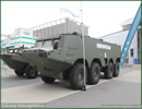 At MSPO 2013, International Defense Exhibition in Poland, AMZ brought its Hipopotam 8x8 amphibious armoured transporter. Unveiled last year at MSPO, the vehicle is still in development.