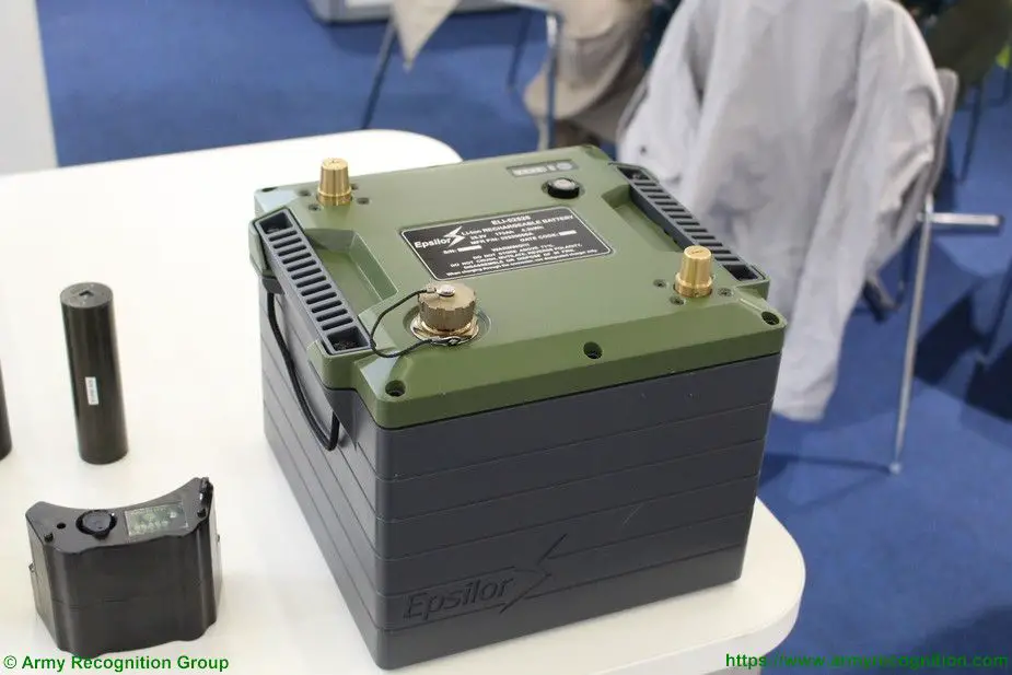 Eurosatory 2018 Epsilor 6T battery fitted on a Mercedes command vehicle